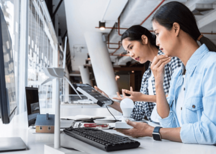 IT professionals at work