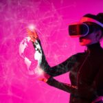 User experiencing Hologram Technology
