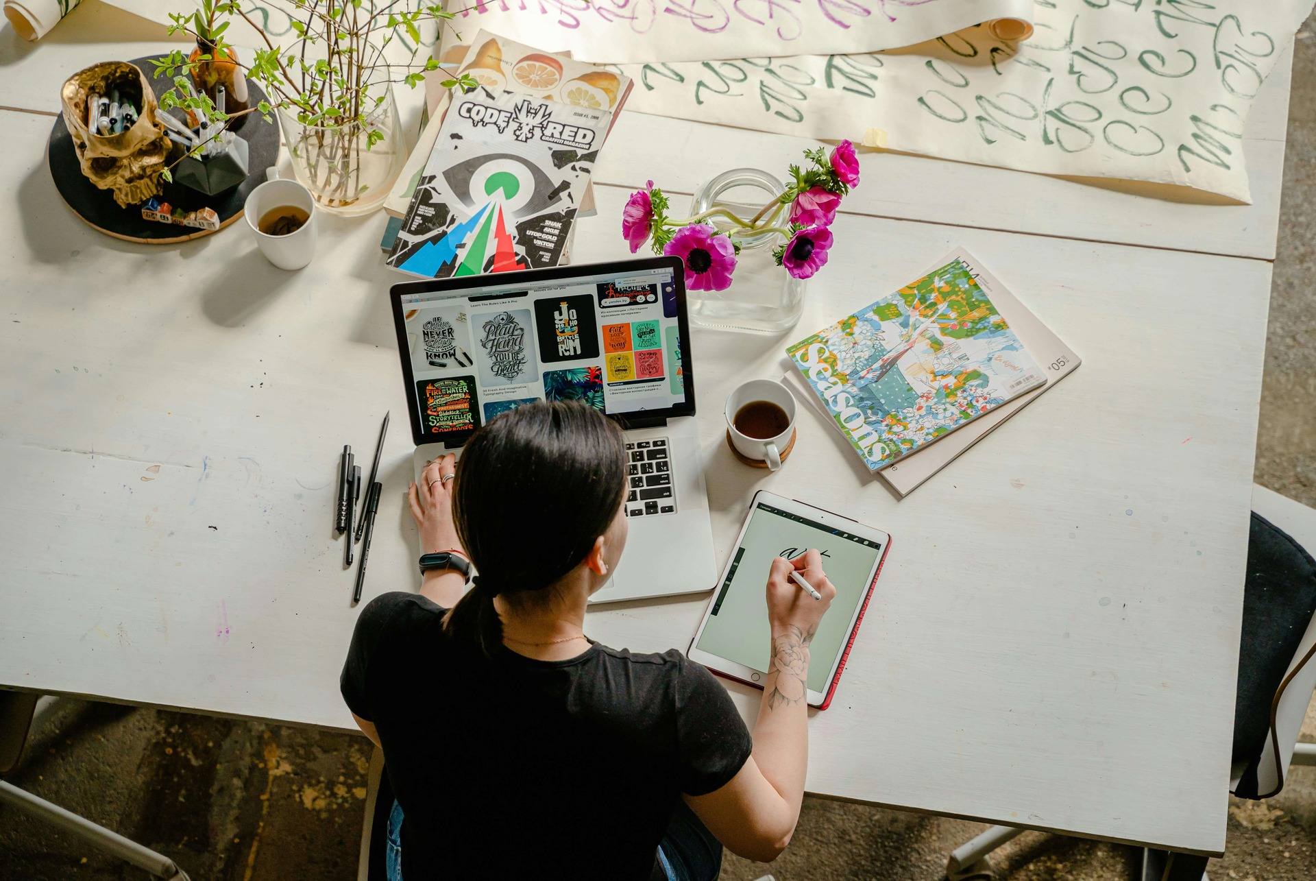 Digital Art and animation workspace