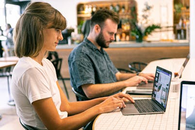 IT professionals at work