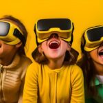Children enjoying VR
