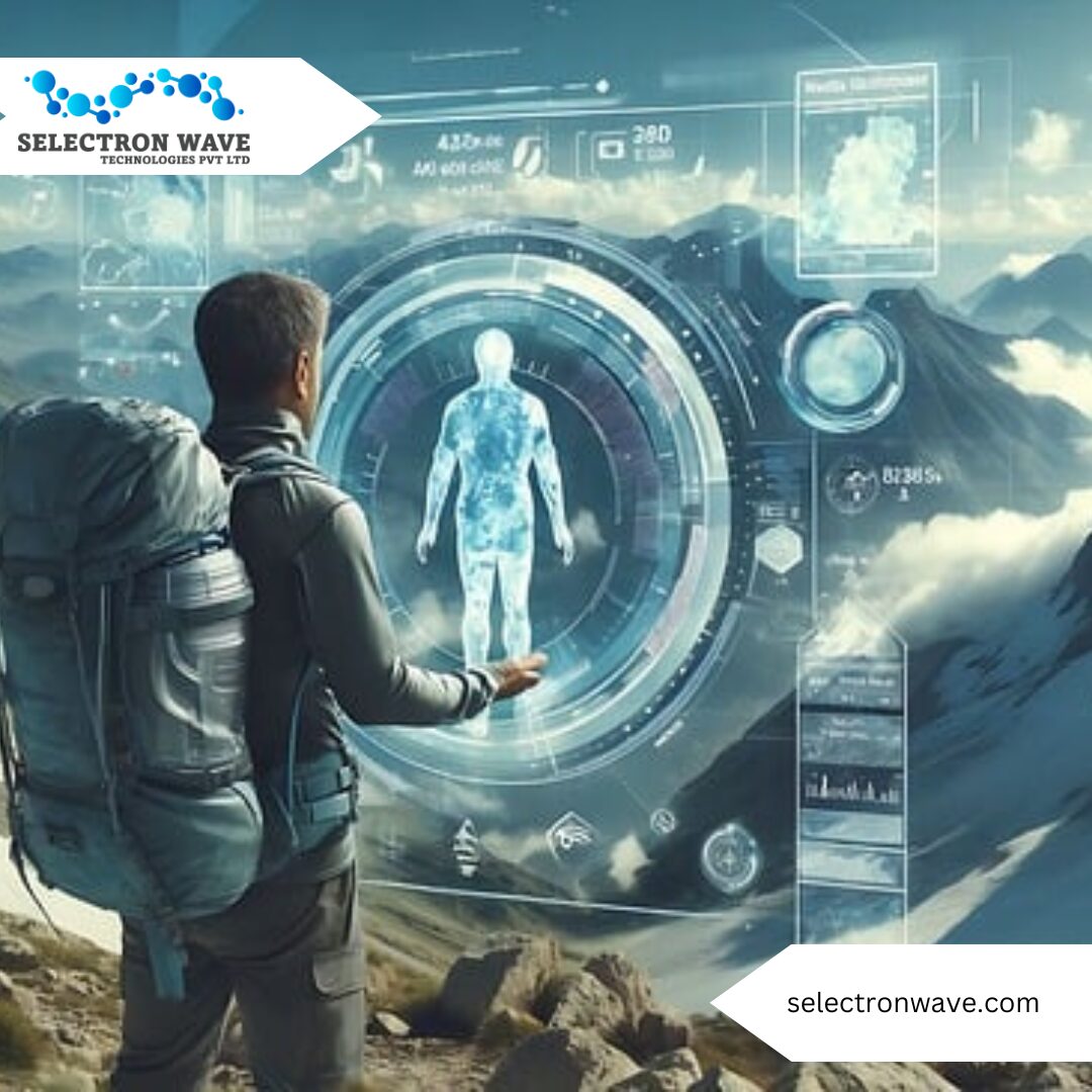 user experiencing hologram technology