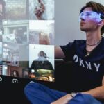 user experiencing hologram